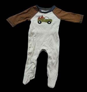 Mud Pie Baby Boy Crochet Sleeper, Truck, 0-3 Months k4
